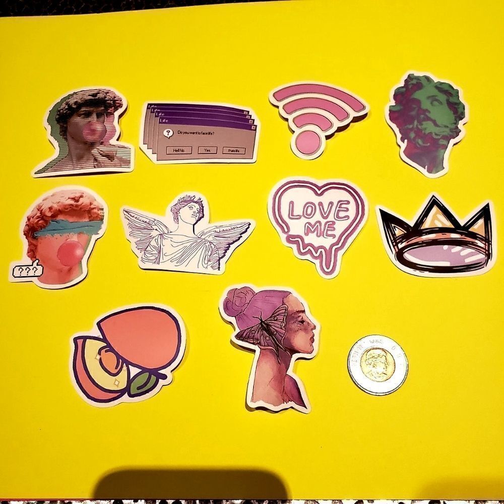 3/$20 10x brand new Funnys waterproof stickers